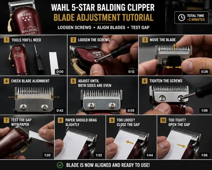 Wahl 5 Star Balding blade replace