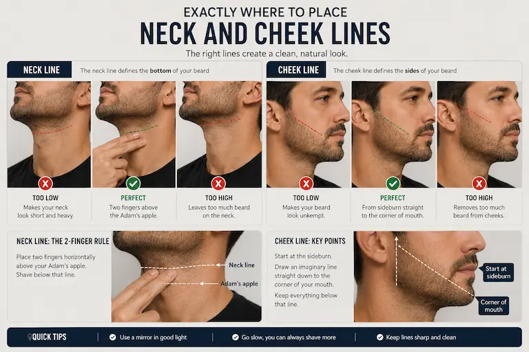 Beard Line Placement