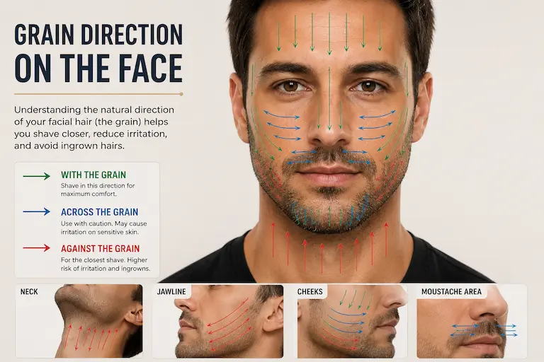 Facial Hair Grain Direction
